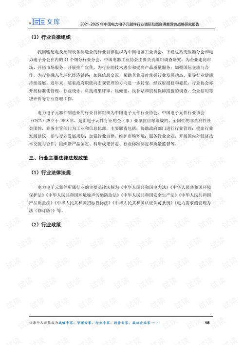 2021-2025年中國電力電子元器件行業(yè)調(diào)研及精準(zhǔn)營銷戰(zhàn)略研究報(bào)告